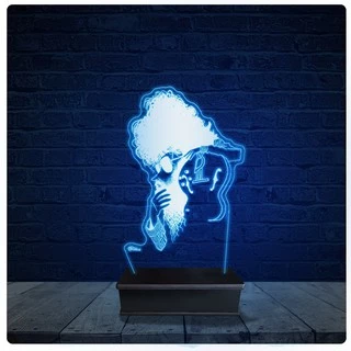 Luminária Led Acrilico Abajur - Raul Seixas Toca Raul