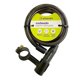 Cadeado Bike Bicicleta Grosso Espiral 1mX 12mm Chave Elleven