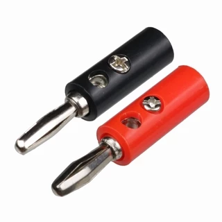 6 Peças * 3 Pares * Pino Banana 4mm Preto e Vermelho