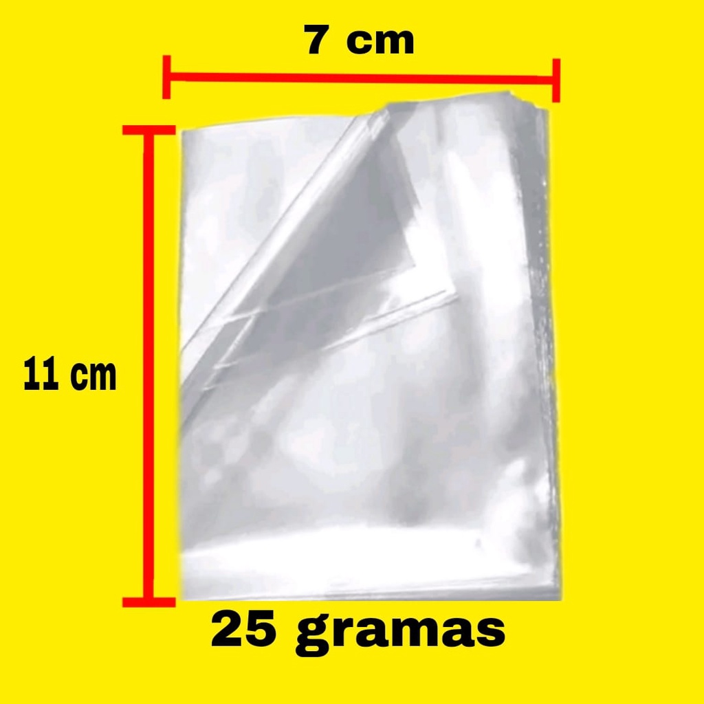 saco plástico transparente cristal 7 x 11 - em gramas | Shopee Brasil