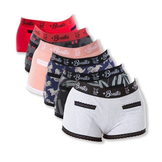 Kit 5 Short Bang Bang Algodão Penteado