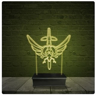 Led Luminária Acrílico Abajur - Legends of Zelda
