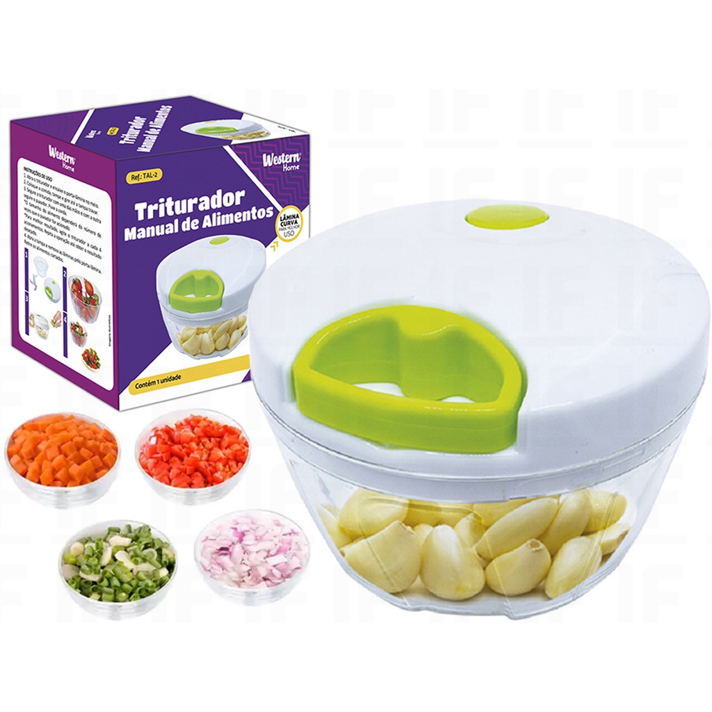 Triturador Alimentos Manual 1500ml FOOD