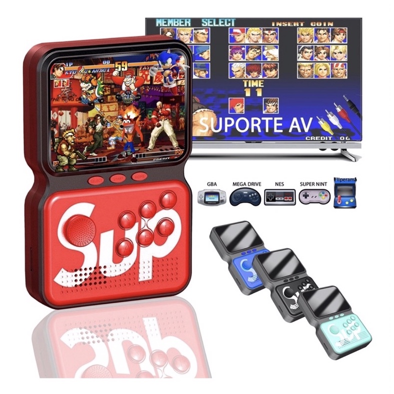 Mini Vídeo Game Portátil de Mão 900 Jogos Game SUP Box Power M3 - Verde :  : Brinquedos e Jogos