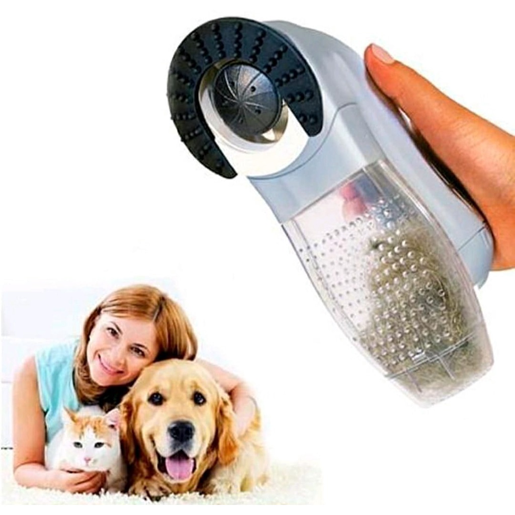 Escova Aspirador Sugador Retira Pelo Cachorro Gato Cao Pet Eletrico ...
