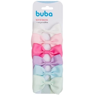 Kit De Laços Coloridos Infantil Com Presilha 6un 15308 - Buba