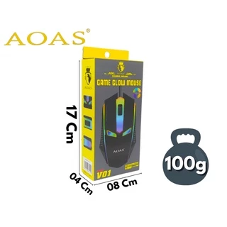 Mouse Gamer Glow RGB Usb Led V01 - AOAS