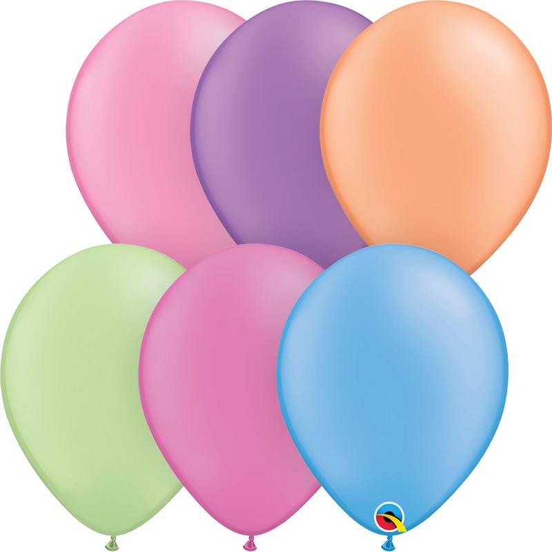 Balão Látex Sortido Neon 10 unidades Qualatex 11' polegadas | Shopee Brasil