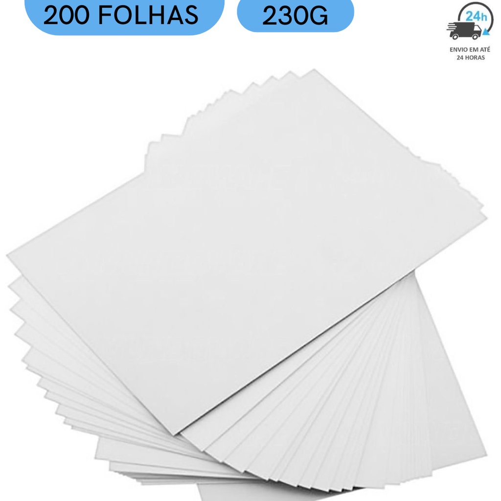 Kit 200 Folhas Papel Fotográfico 230g A4 Glossy Brilhante Premium Masterprint Shopee Brasil 7848