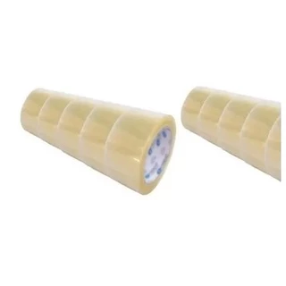 Kit 10 unidades Fitas Adesivas 45mm x 100 metros Transparente