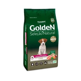 Ração Golden Natural Cães Filhote Peq. Frango,Arroz 1Kg