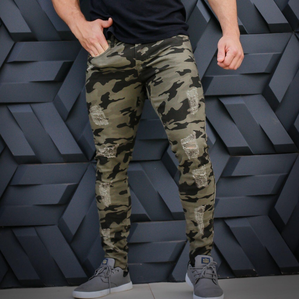 Calças camuflada hot sale masculina