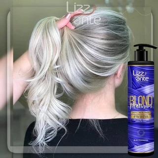 Matizador Blond Platinum 300 ml Lizz ante - Matiza Efeito Pérola Platinado - Hidratação - Brilho Intenso - Elimina amarelado - Máscara Matizadora - Pantenol - Lipídios de Coco - Lumini System em Oferta na Shopee