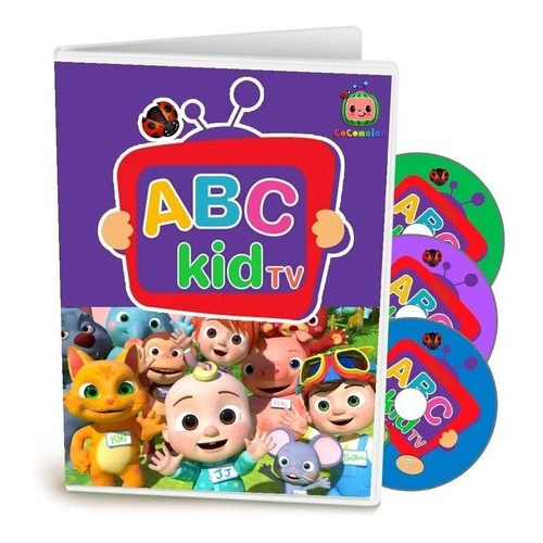 Dvd Abc Kid Tv Cocomelon Volume 1 2 3 - 3 Dvd | Shopee Brasil