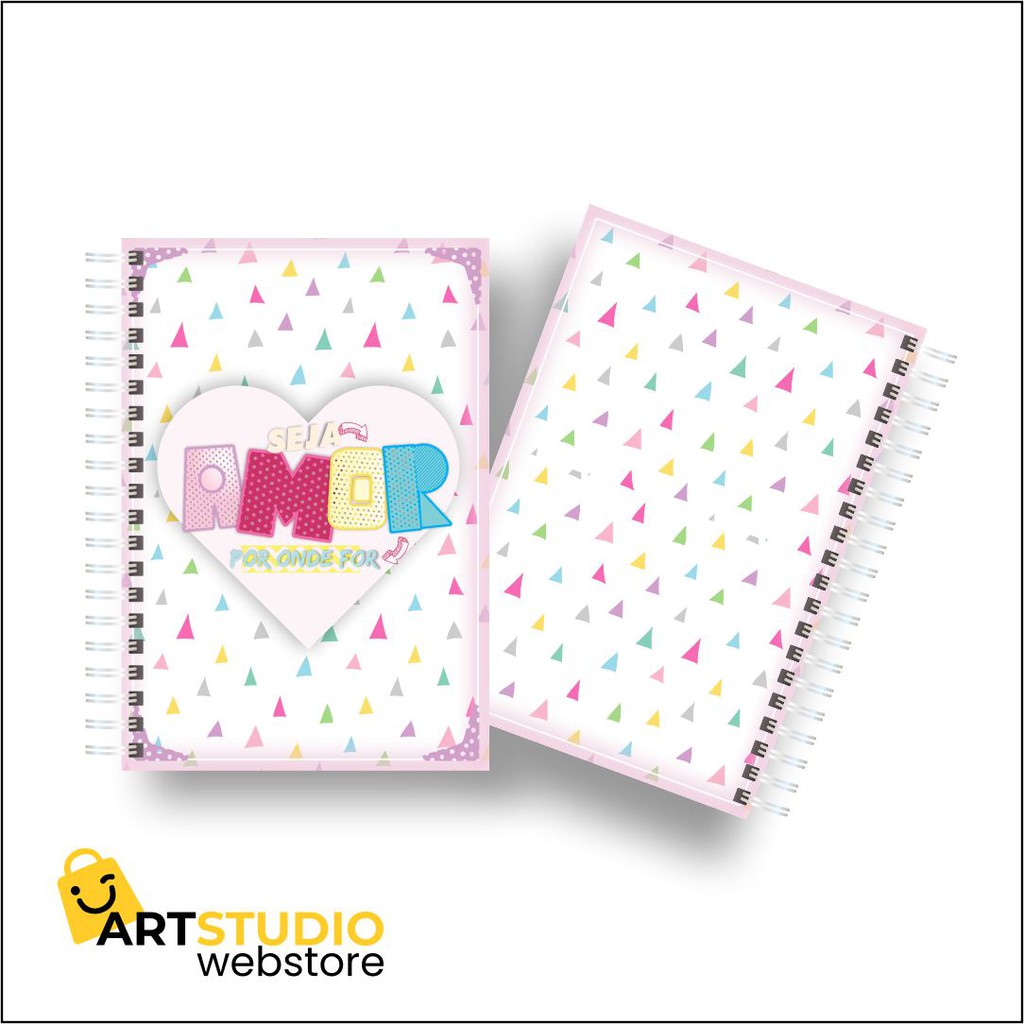 Caderno Personalizado Capa Dura Wire O Tam A5 15 X 21 Cm Shopee Brasil 9249