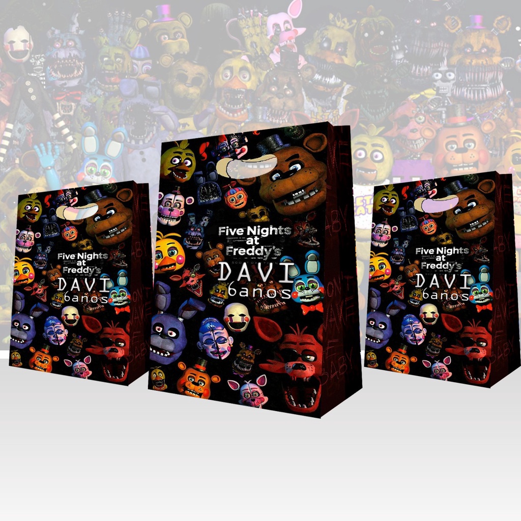 Sacolinhas Surpresa Five Nights At Freddy's Animatronics Lembrancinhas  Personalizadas