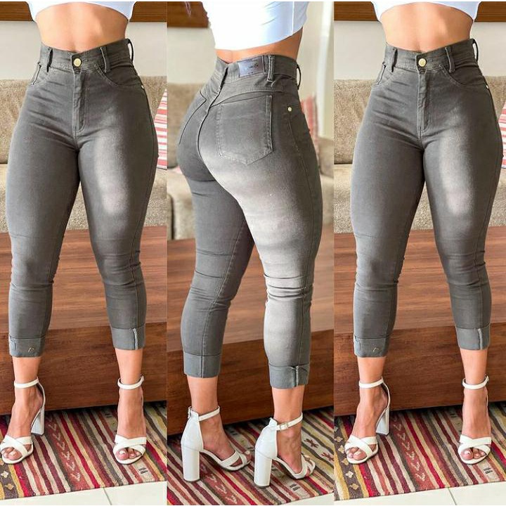 Calça curta hot sale feminina jeans