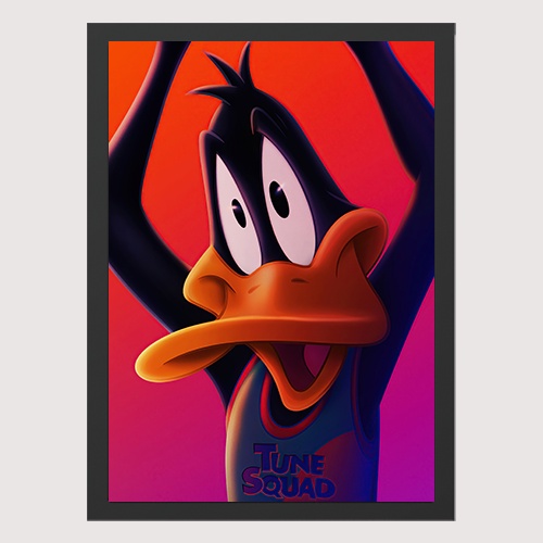 Quadro Decorativo 45x33cm A3 Para Quarto Looney Tunes Space Jam Patolino Shopee Brasil 3703