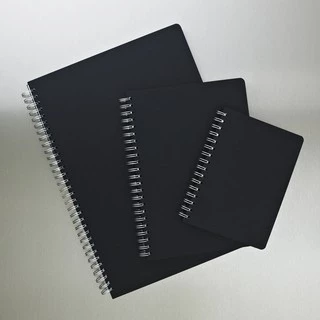 Caderno all black - sketchbook com folhas pretas (14x21cm)