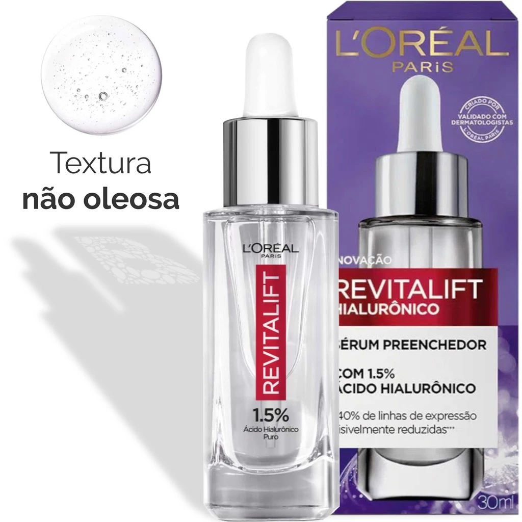 Sérum Facial Preenchedor Revitalift Hialurônico Anti-idade - 30ml - Loréal Paris