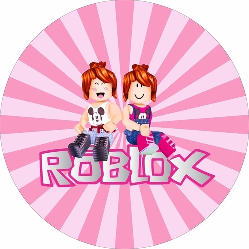 Painel Redondo Roblox Menina - Adecore Tecidos