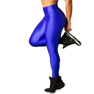 Calça Legging Poliamida, Ótimo Para Academia/ Cintura Alta - Tecido  Brilhoso 3D