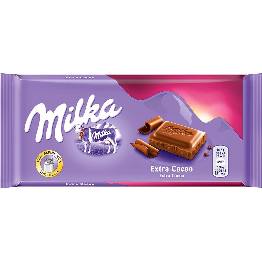 CHOCOLATE IMPORTADO MILKA EXTRA COCOA 100G ***OFERTA***