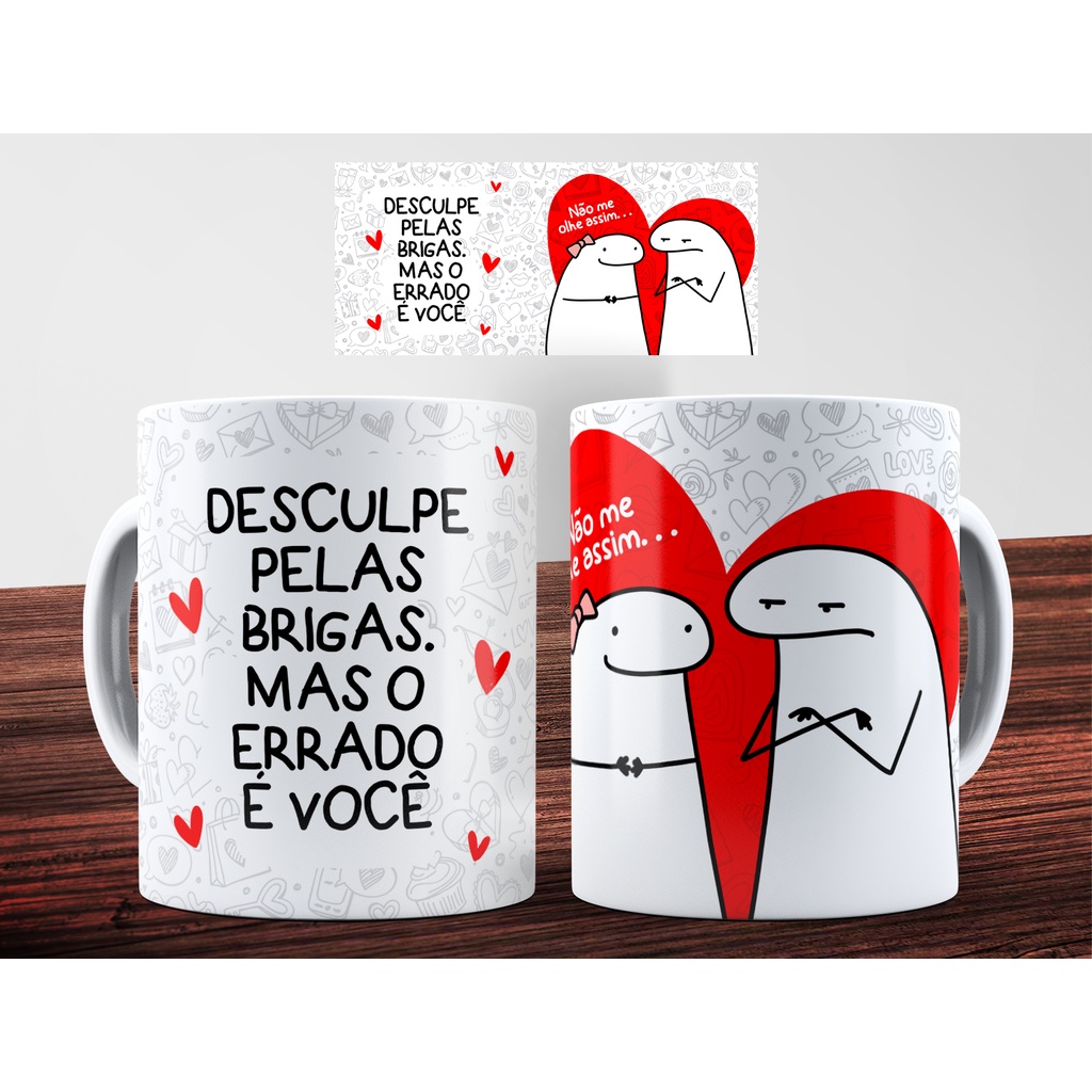 Caneca meme flork desculpe mas o errado é você - Artgeek - Loja