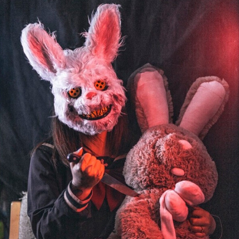 Máscara Assustador - Máscara De Coelho Assustador Halloween - Killer Bunny - Spooky - Fantasia De Halloween
