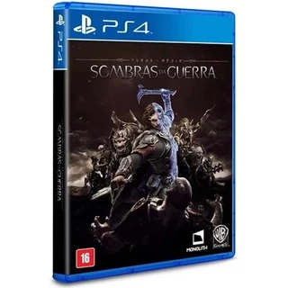 Jogo Terra Média Sombras da Guerra Ps4 Mídia Física Dublado em Português + Chaveiro
