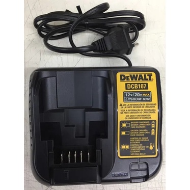 Carregador De Baterias 12 a 20V DCB107-BR Dewalt em oferta!