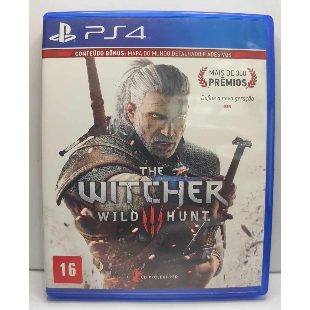 The Witcher 3 Wild Hunt Ps4 - Game Mídia Física - Jogo Original