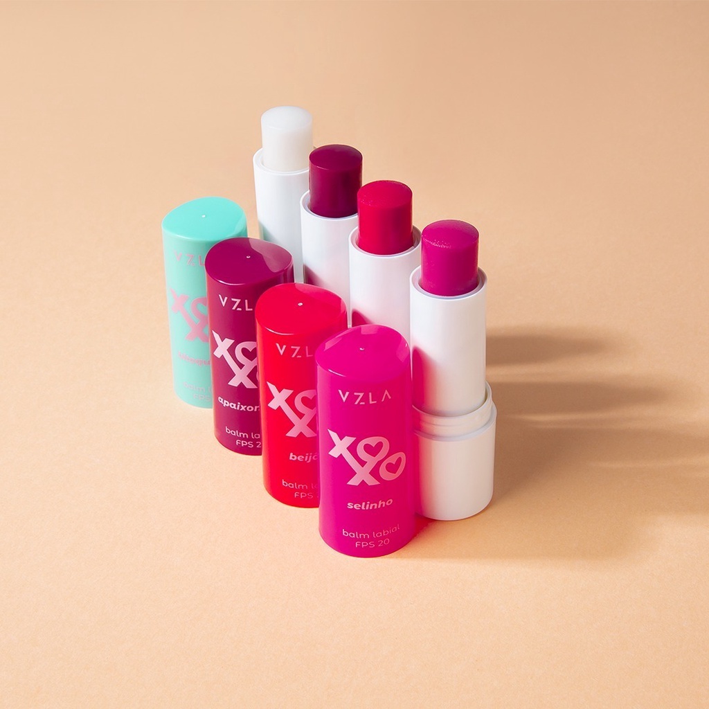 Lip Balm Labial Xoxo 4g - FPS 20 - 100% Vegano - Vizzela VZ27