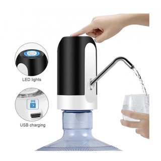Bomba eletrica para galao de agua Preta - Cabo e fonte de energia inclusos - GH407 Globalmix