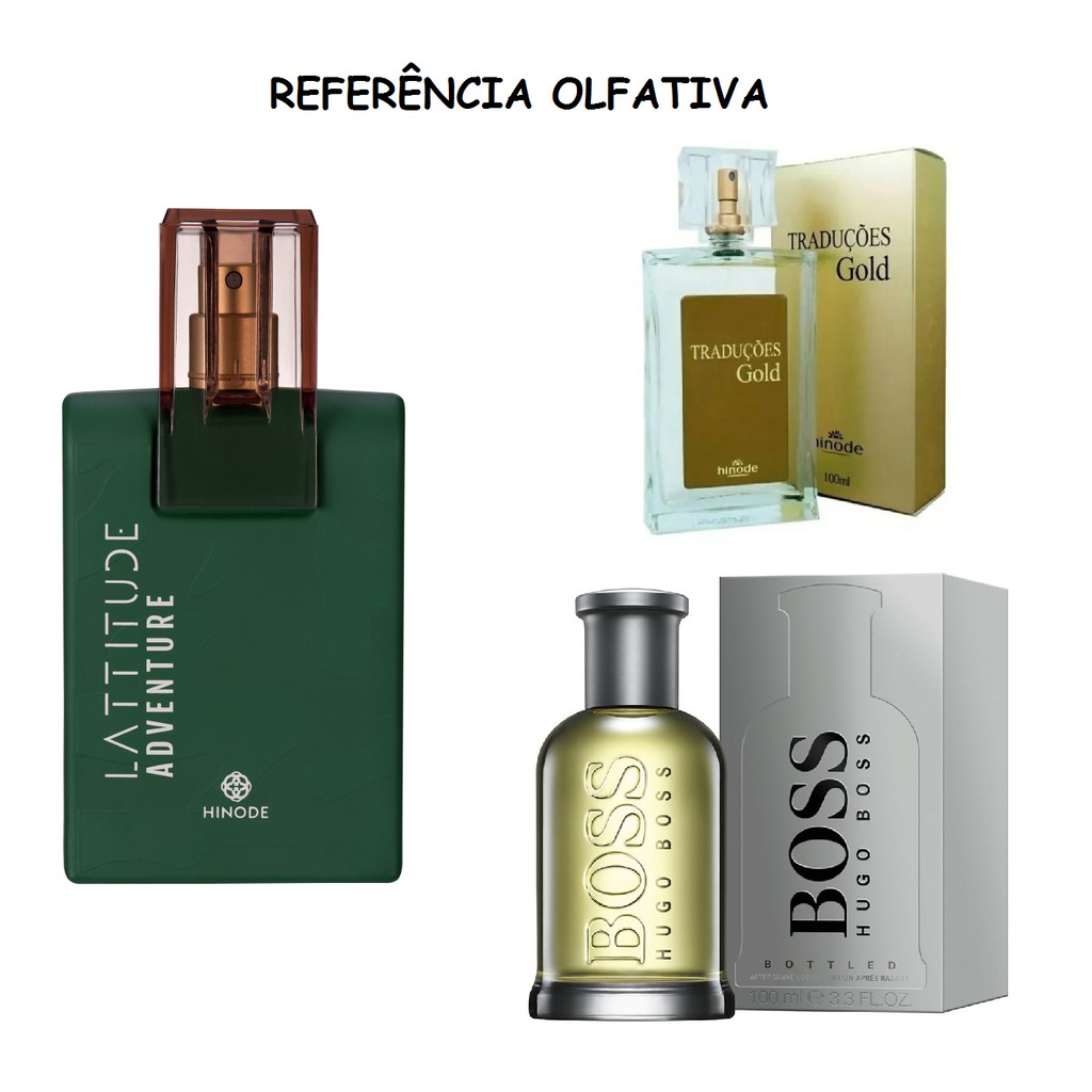 Novo Traduções 61 (adventure) Hinode Embalagem Nova Equivalente Ao Hugo  Boss Bottled