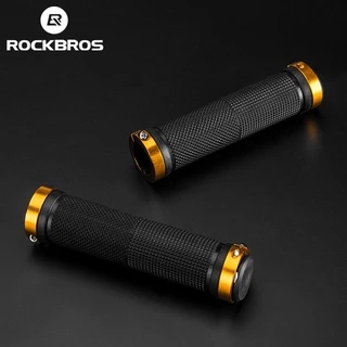 Punhos De Guidão ROCKBROS Bicicleta Ergonômicos Absorção De Choque Confortáveis MTB De Estrada Acessórios De Trava Unilateral