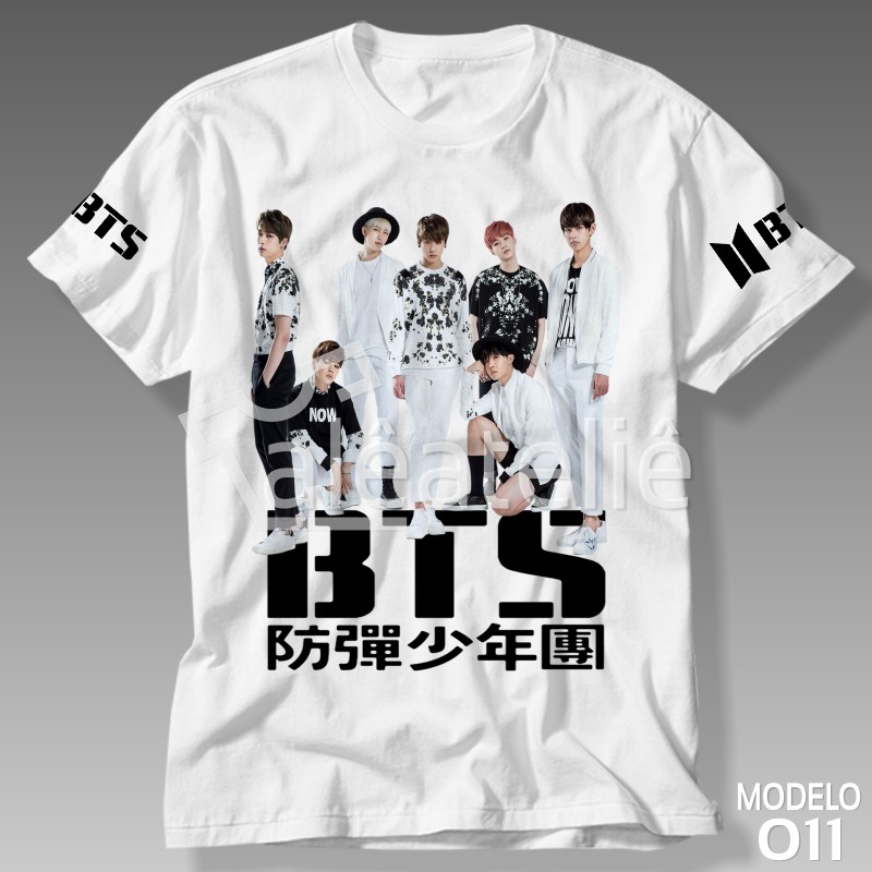 Camiseta Bts Jin Suga JHope RM Jimin Jungkook Infantil Adulto Personalizada