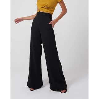 Pantalona moletinho feminina preta