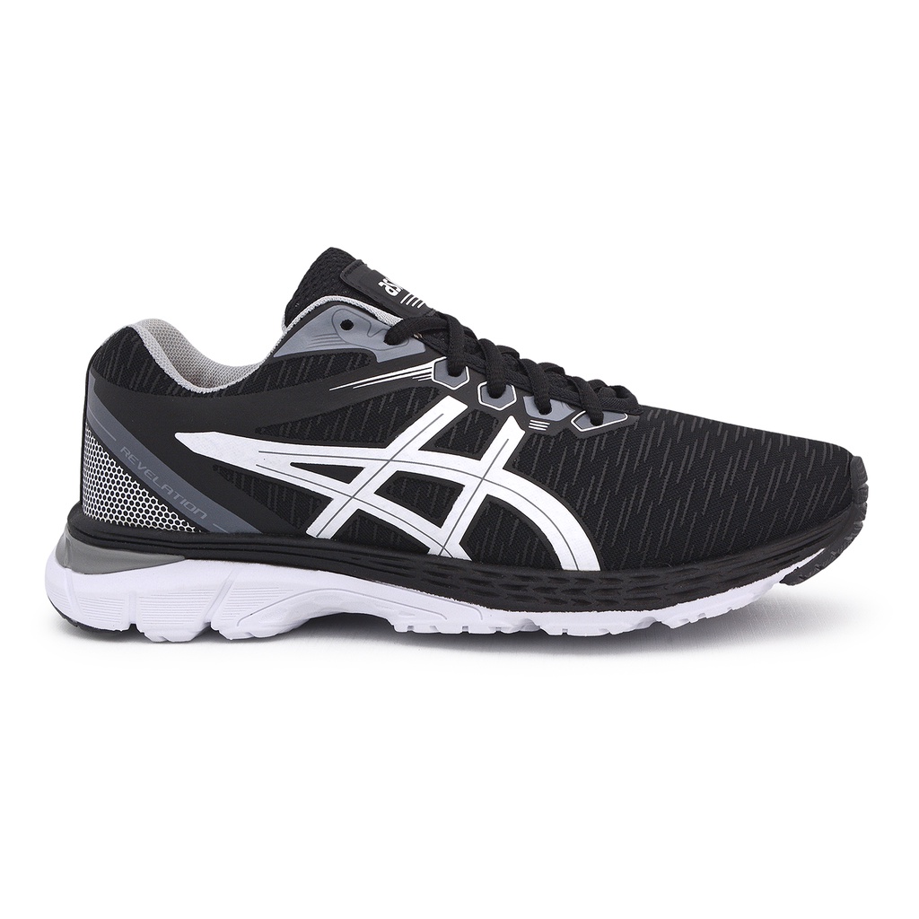 Asics preto e store branco