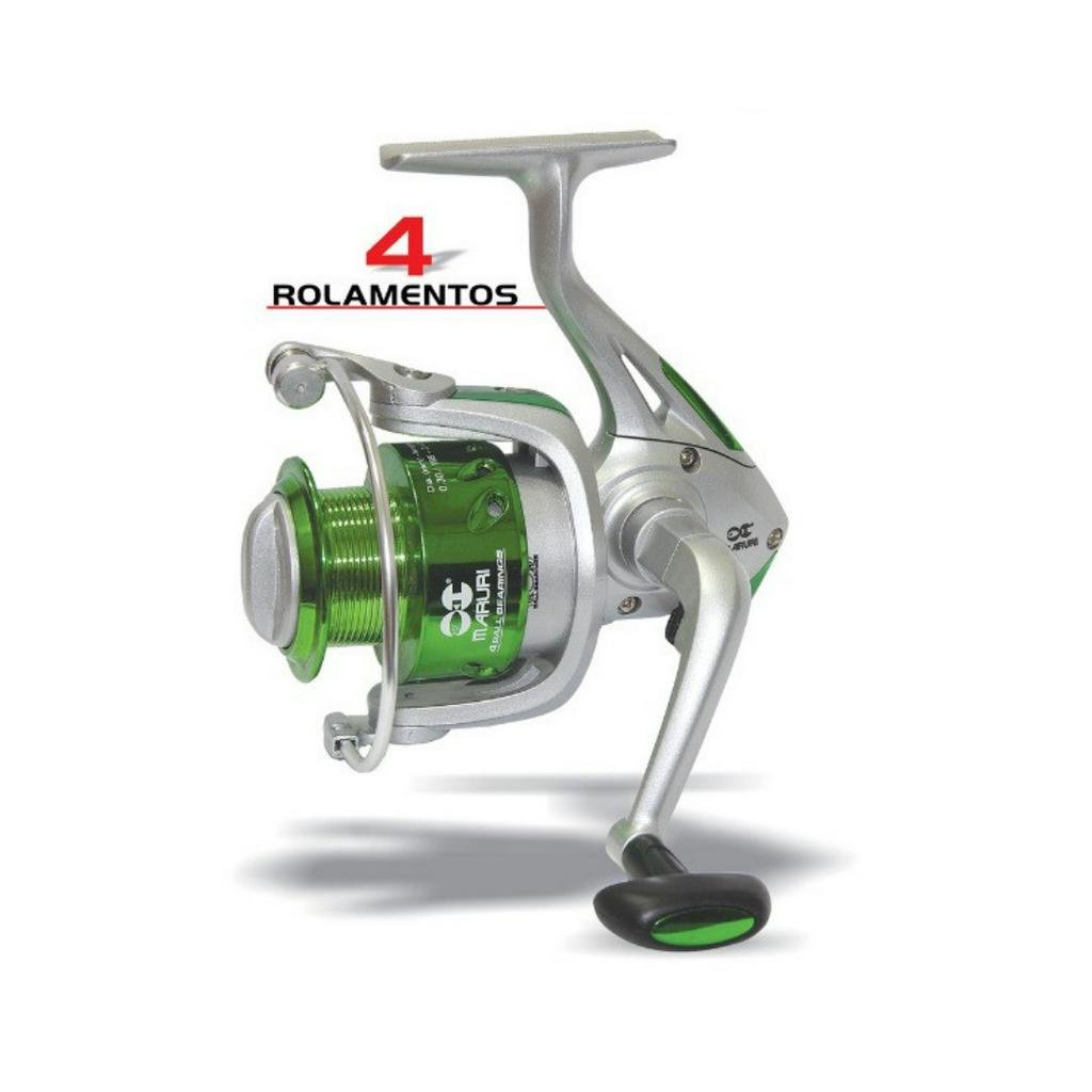 Molinete Br44 Maruri 4000 Com 4 Rolamentos Arremesso Longo