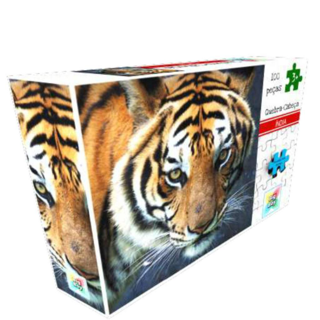 Quebra Cabeça 500 Peças 3D Tigre - BR1059 - Multikids - Real Brinquedos