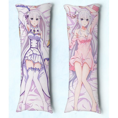 Travesseiro De Abraçar Body Pillow Dakimakura Tam 90x30 Anime Re Zero Emilia 02 Shopee Brasil 4686