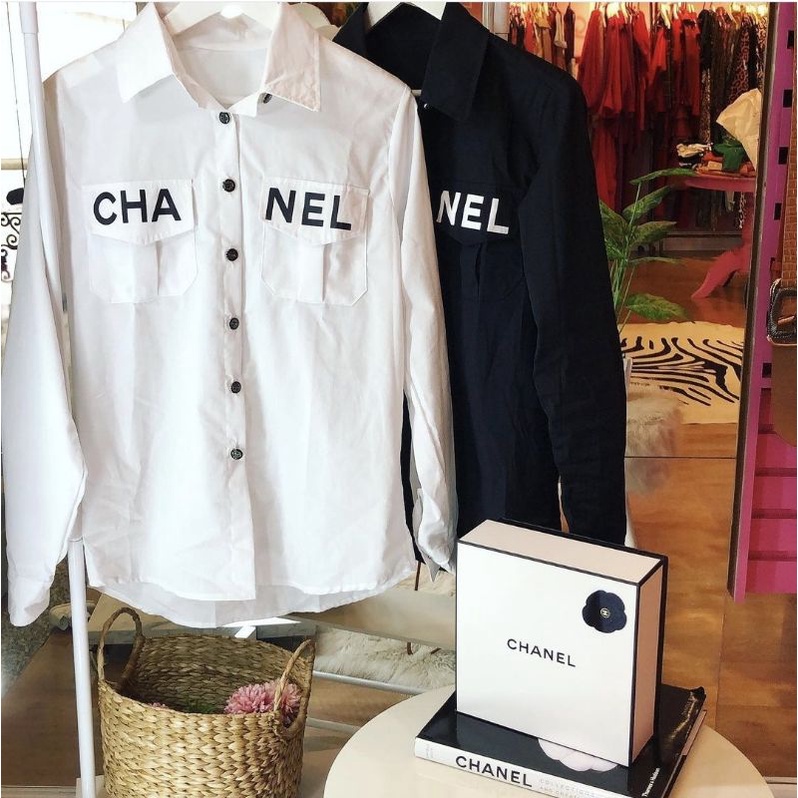 Camisa Botão Viscolinho Chanel Oferta Tricoline 100% Algodão