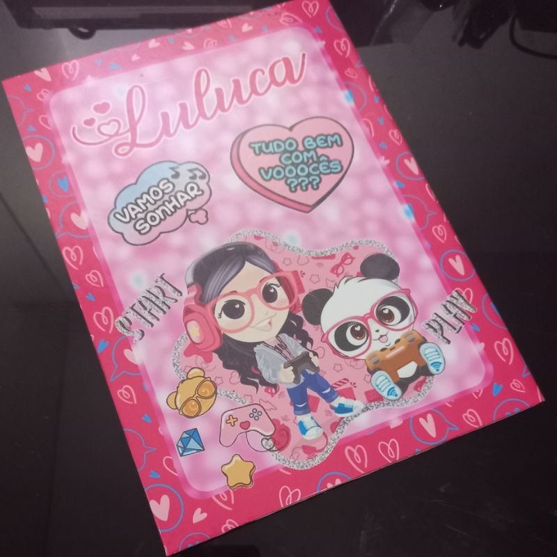 Caderno de Brochura Personalizado Luluca