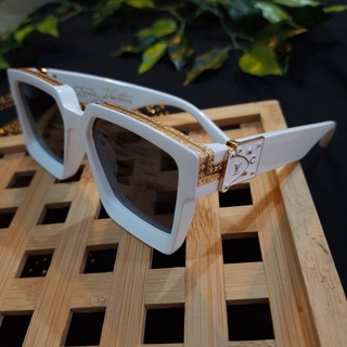 Óculos de Sol Louis Vuitton Millionaire Branco