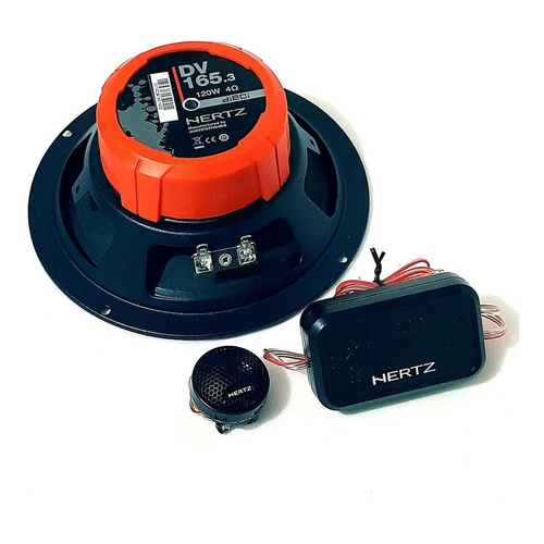 Alto Falante Kit 2 Vias Hertz Dieci Italiano Dsk 165.3 6 Polegadas
