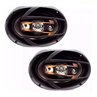 Auto Falante 6x9 69 300wrms Hurricane Quadriaxial Par +telas
