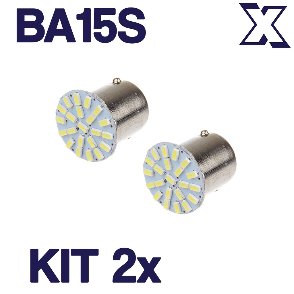 Ampoules LED BA15S P21W Super Lumineuses - 12V - Pour Veilleuses Auto Et Moto - Lot De 2