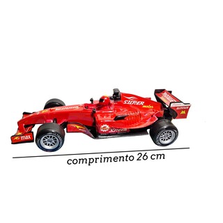 Carrinho Corrida Formula 1 A Fricção Brinquedo Super F-1 Brinquedo Infantil  miniatura com som de carro de corrida.