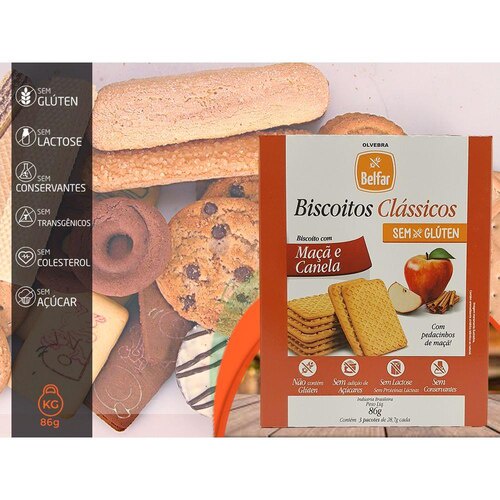 Biscoito Bolacha Belfar Sem Glúten Sem Lactose Sem Açúcar 86g - Sabores ...